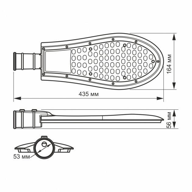 Прожектор Videx уличный IP65 50W 6500K 220V SLE15-506 (46096) - фото 3