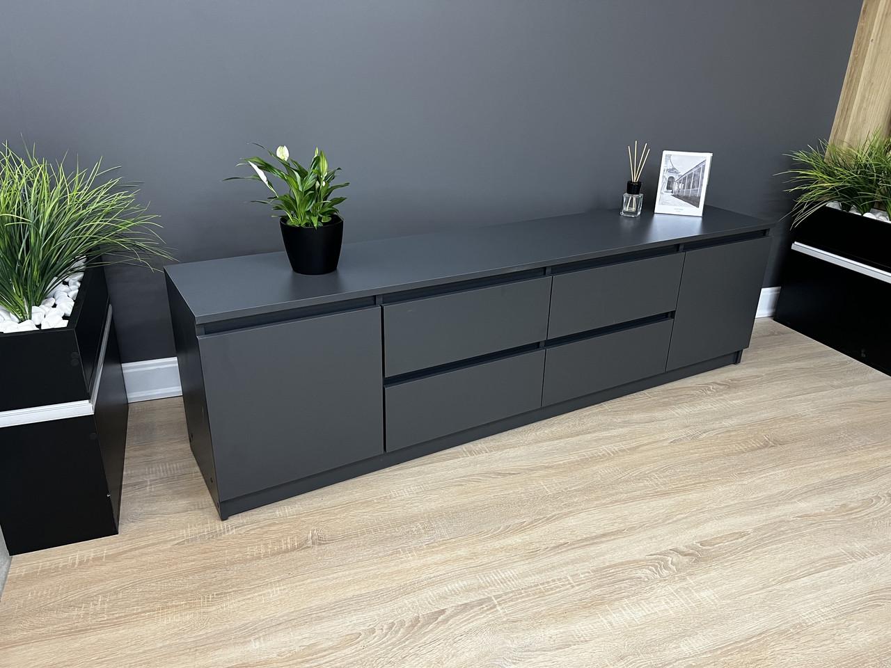 Тумба під ТБ Еверест 1804х510х370 мм Антрацит