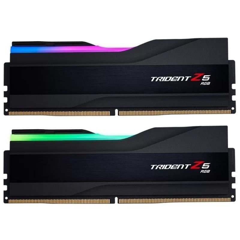 Оперативная память G.Skill Trident Z5 RGB DDR5 32 ГБ 2x16GB 6400 MHz CL32 с подсветкой Black (F5-6400J3239G16GX2-TZ5RK)