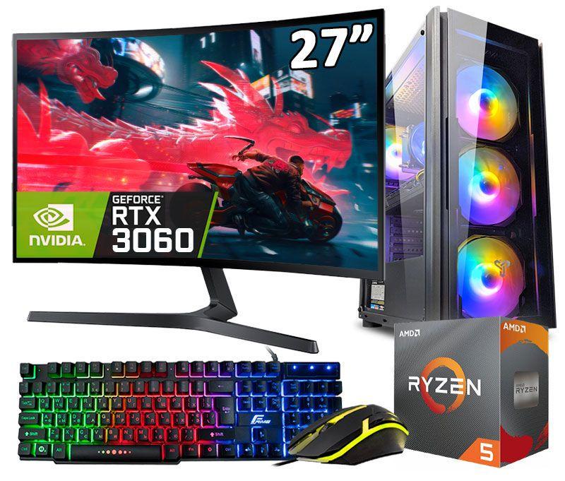 Комп'ютер ігровий Монітор 27 RYZEN 5 6 ядер RTX 3060 16GB DDR4 SSD M.2 клавіатура/мишка ZEVS PC13580U (3126029718) - фото 2 Комп'ютер ігровий Монітор 27 RYZEN 5 6 ядер RTX 3060 16GB DDR4 SSD M.2 клавіатура/мишка ZEVS PC13580U (3126029718) - фото 2