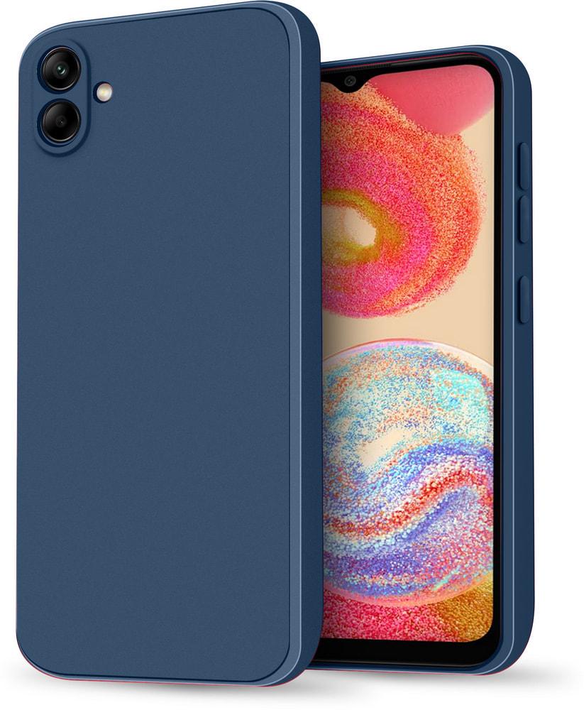 Силиконовый чехол HardCorner Samsung Galaxy A04 A045 (с микрофиброй) Blue (34794-28)
