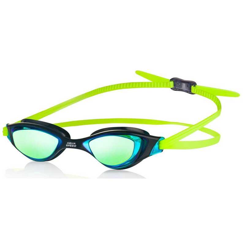 Очки для плавания Aqua Speed ​​XENO MIRROR Unisex OSFM Синий/Салатовый (5908217669957)