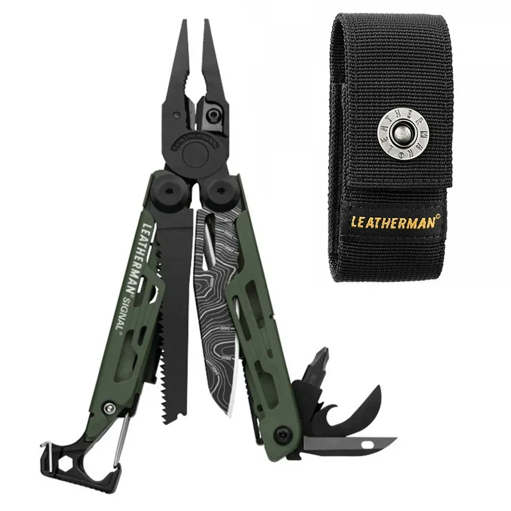 Мультитул Leatherman Signal 19 інструментів з чохлом Green Topo (26257964) - фото 2 Мультитул Leatherman Signal 19 інструментів з чохлом Green Topo (26257964) - фото 2