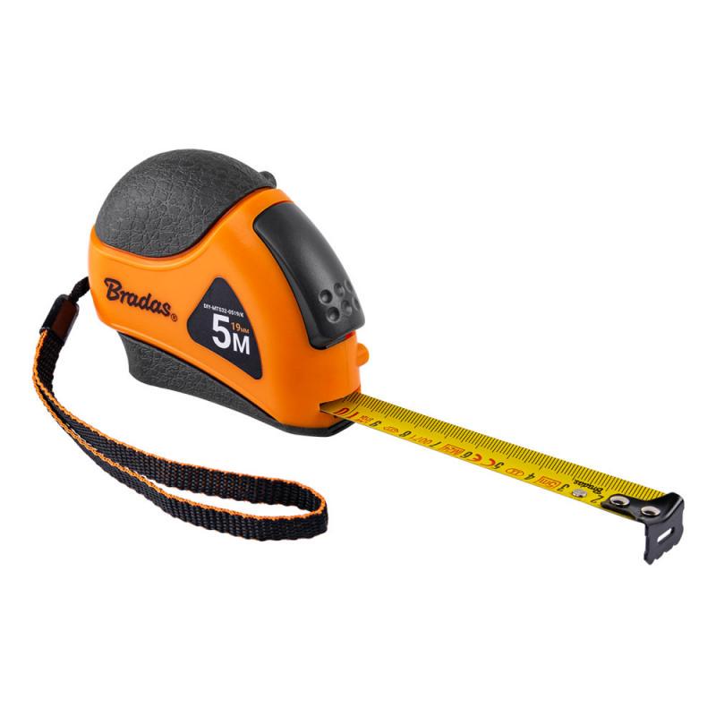 Рулетка рулонная MOUSE мягкие вставки автоматический замок конец из нержавеющей стали 5 м/19 мм (DIY-MTS32-0519/K)