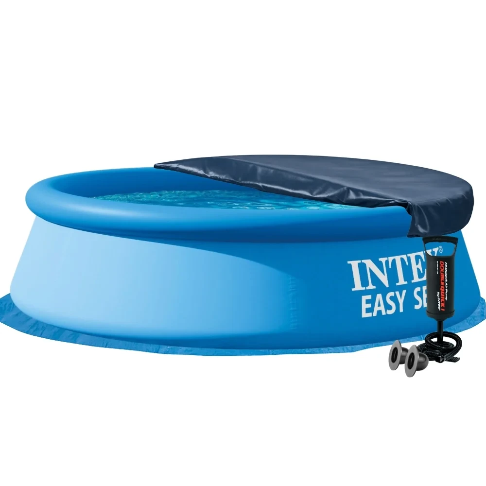 Бассейн надувной круглый Easy Set Intex 28106-4в1 с тентом/насосом 244х61 см Синий (147-9-#2026_28106-4) Бассейн надувной круглый Easy Set Intex 28106-4в1 с тентом/насосом 244х61 см Синий (147-9-#2026_28106-4)