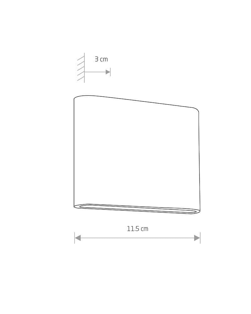 Світильник вуличний Nowodvorski 6775 Semi LED 1x7W 3000K 242Lm IP54 Gr (22000586) - фото 4