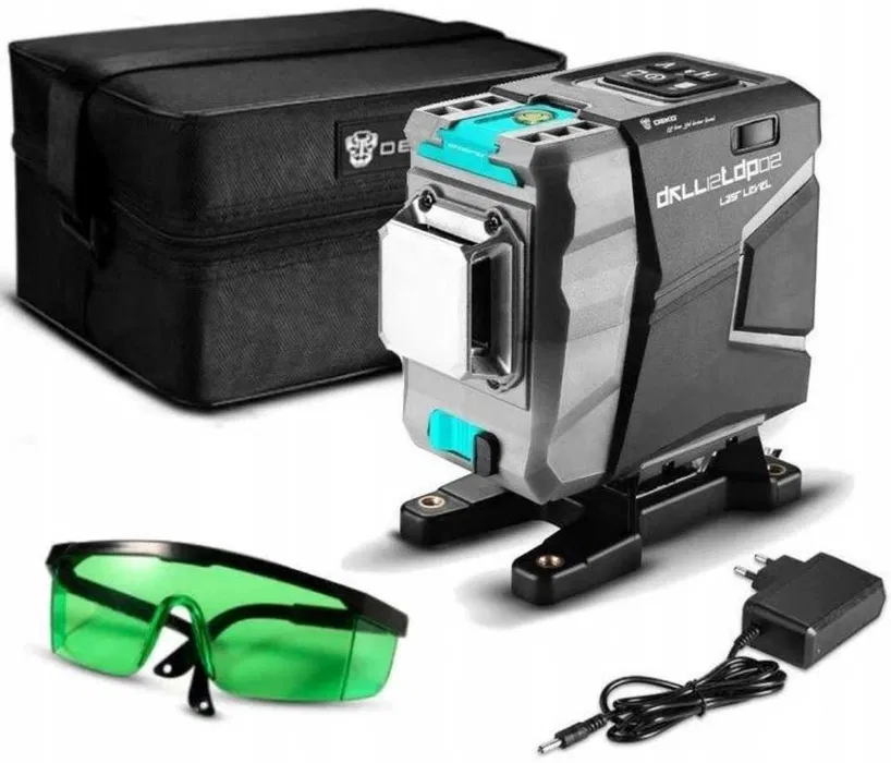 Лазерный уровень DEKO 3D DKLL12tdP02 12 линий зеленый луч без штатива (312022)