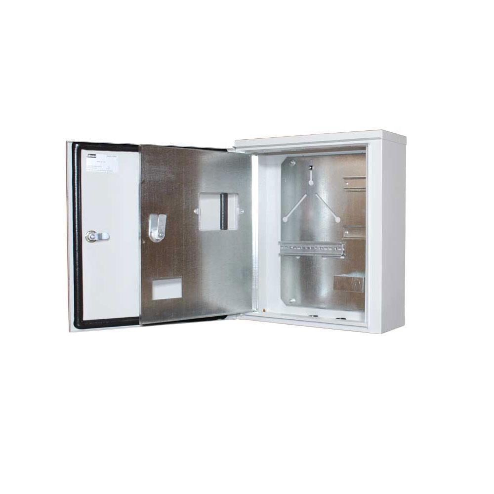 Корпус под 3-ф счетчик E.NEXT ЯУР-3Г-12 12 модулей IP54 навесной металлический 445х400х150 мм (ЯУР-3Г-12)