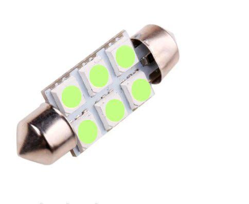 Автомобильная лампа FS-5050-6SMD 36mm 12V C5W зеленая (2954520813)