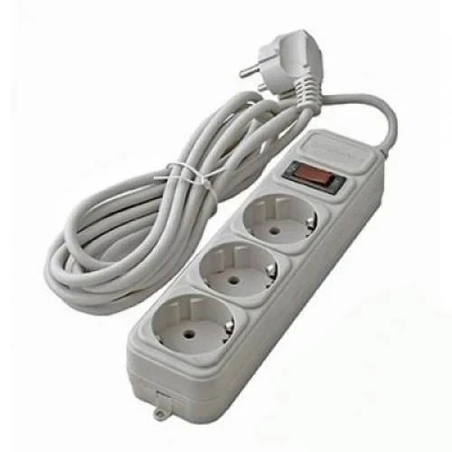Удлинитель GREELITE сетевой фильтр на 3 розетки SP3 1,8 м Белый (4795) Удлинитель GREELITE сетевой фильтр на 3 розетки SP3 1,8 м Белый (4795)