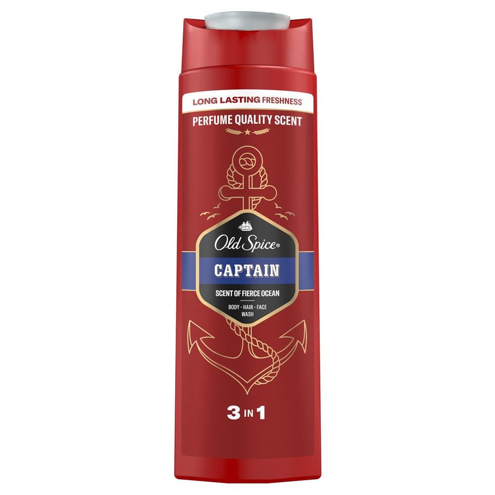 Гель для душу-шампунь Old Spice Captain 3в1 400 мл (31118936)