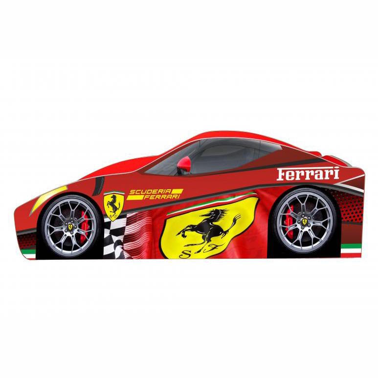 Детская кровать Viorina-Deko Бренд Ferrari B-03 ДСП 80х170 см Красный (44143)