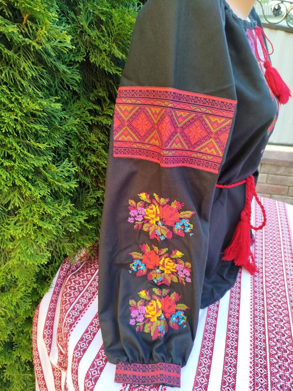 Вишиванки парні Букет р. 42 Чорний (29377965) - фото 4 Вишиванки парні Букет р. 42 Чорний (29377965) - фото 4