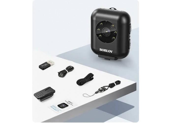 Видеорегистратор нагрудный мини Boblov W4 (98777) - фото 7 Видеорегистратор нагрудный мини Boblov W4 (98777) - фото 7