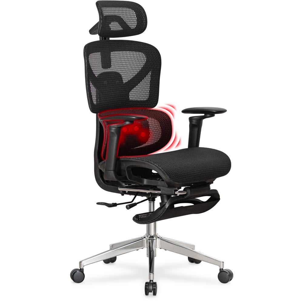 Крісло з масажним ефектом Mealux M6 Air Massage Black (HF-M6 M/B)