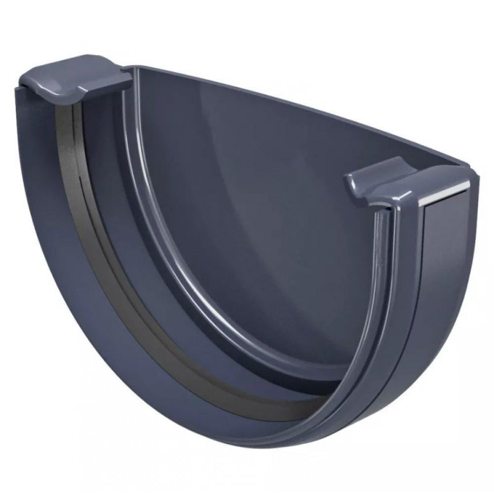 Заглушка желоба Regenau 125/80 Графит Заглушка желоба Regenau 125/80 Графит