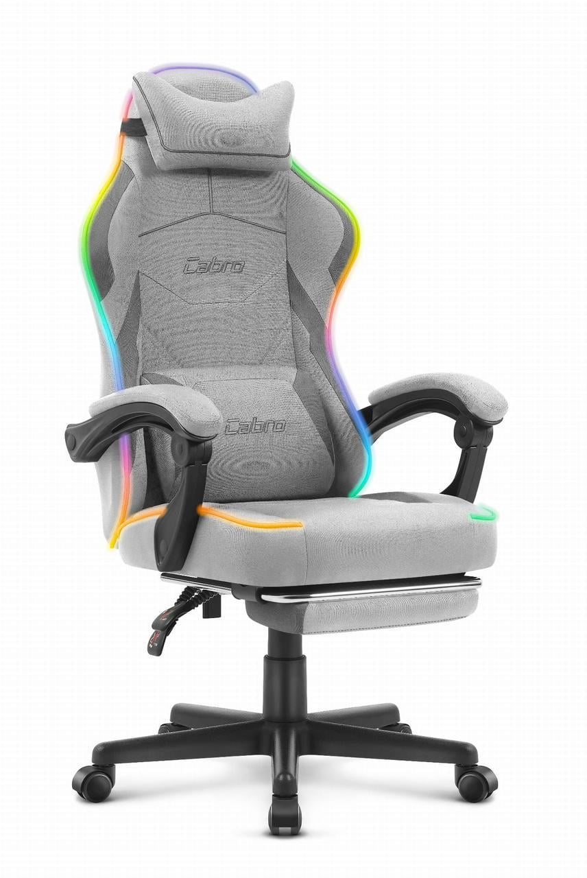 Офисное кресло Cabro C502 LED ткань Grey