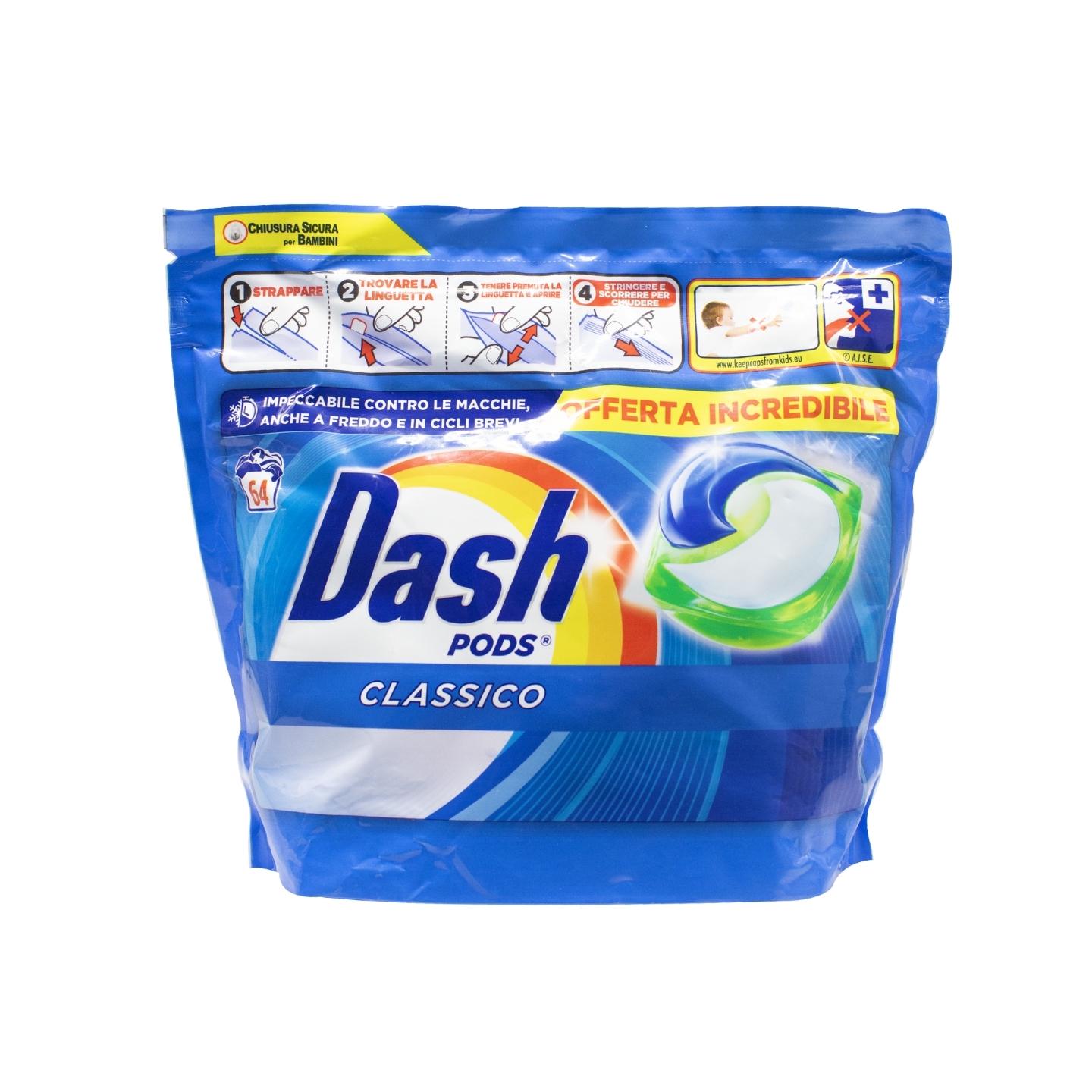 Гель-капсулы для стирки Dash Classic 64 стирки (НФ-00005545)