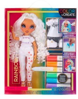 Игровой набор Rainbow High Color Раскрась и создай Куклу сам! (583141)