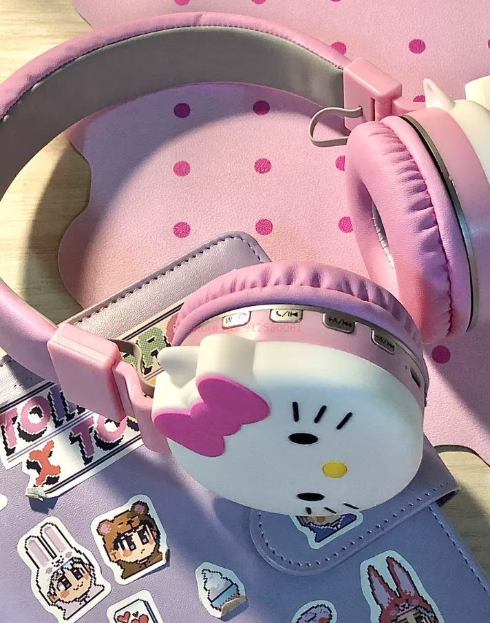 Беспроводные наушники Hello Kitty Bluetooth (AH-806) - фото 5 Беспроводные наушники Hello Kitty Bluetooth (AH-806) - фото 5