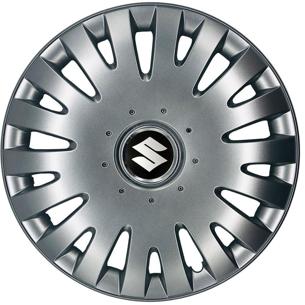 Колпаки SJS с логотипом Suzuki 403 R16 4 шт. Серебряный (31008875)