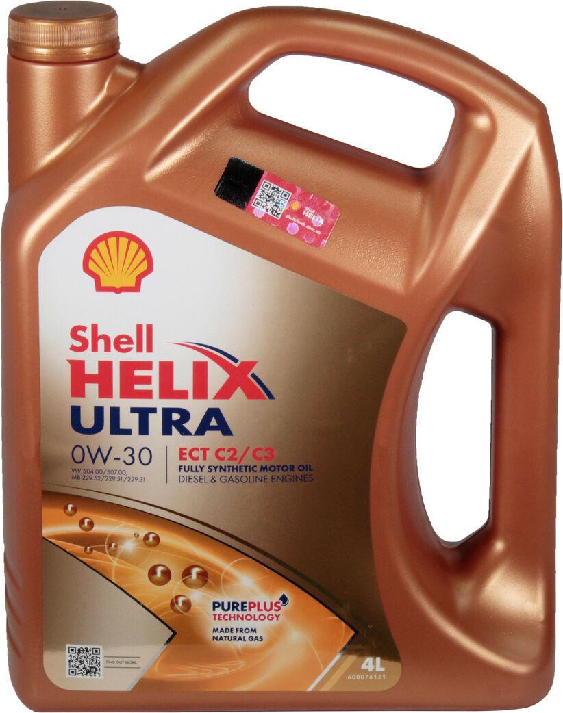 Моторное масло Shell Helix 0W-30 Ultra ECT 2C/C3 4 л (1401152)