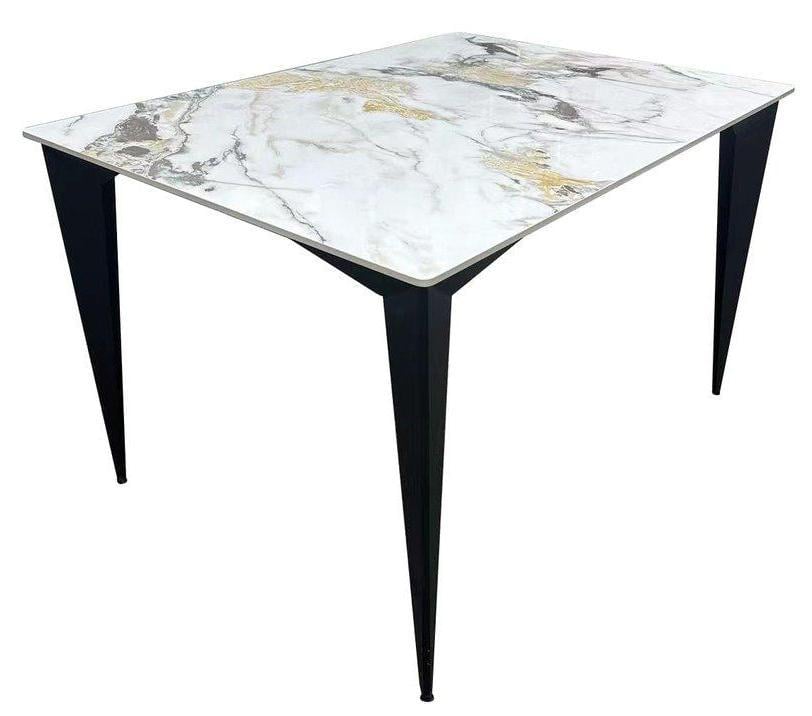 Обідній стіл NORMAN CERAMIC 120х90 см Gold Phoenix глянець/Чорний (NORMAN120GPH) Обідній стіл NORMAN CERAMIC 120х90 см Gold Phoenix глянець/Чорний (NORMAN120GPH)