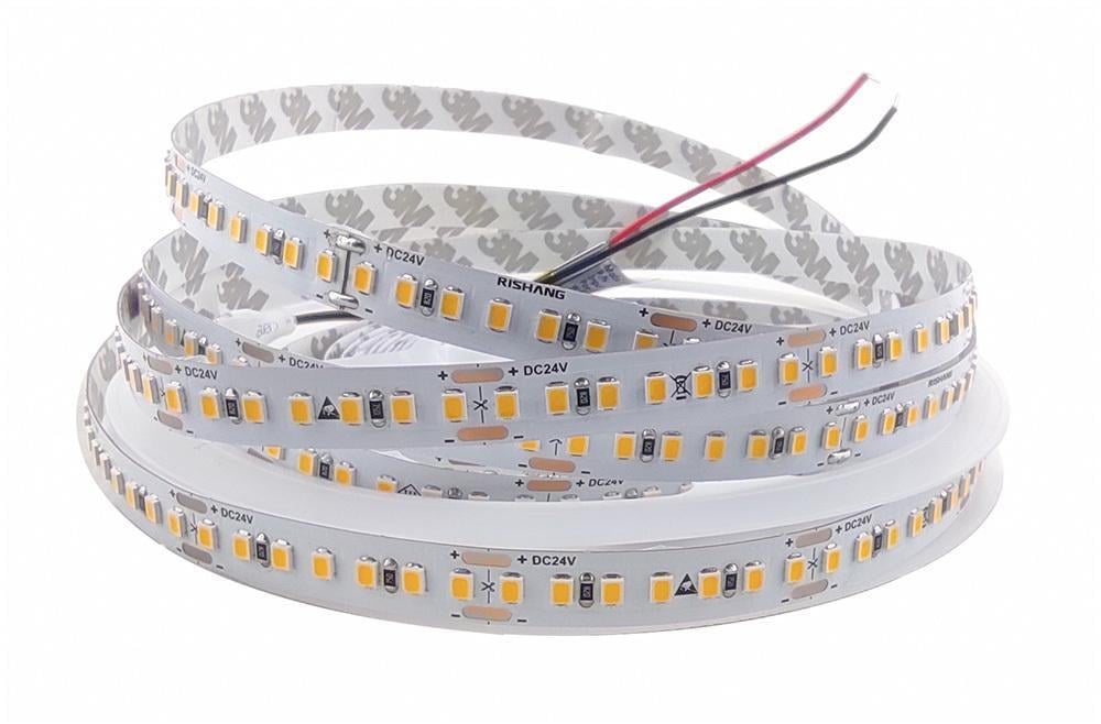Светодиодная лента 2835-168-IP20-WW-10-24 RV00G8TC-A 3000K (16968)