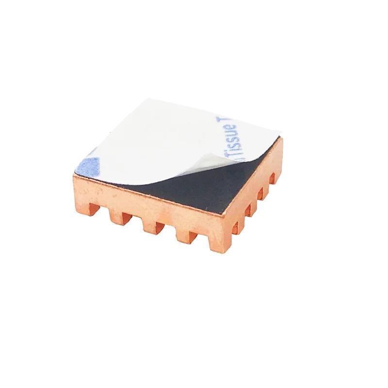 Радіатори охолодження CPU/RAM для одноплатного ПК Orange Pi Zero 3 мідь 2 шт. (00-00029064)