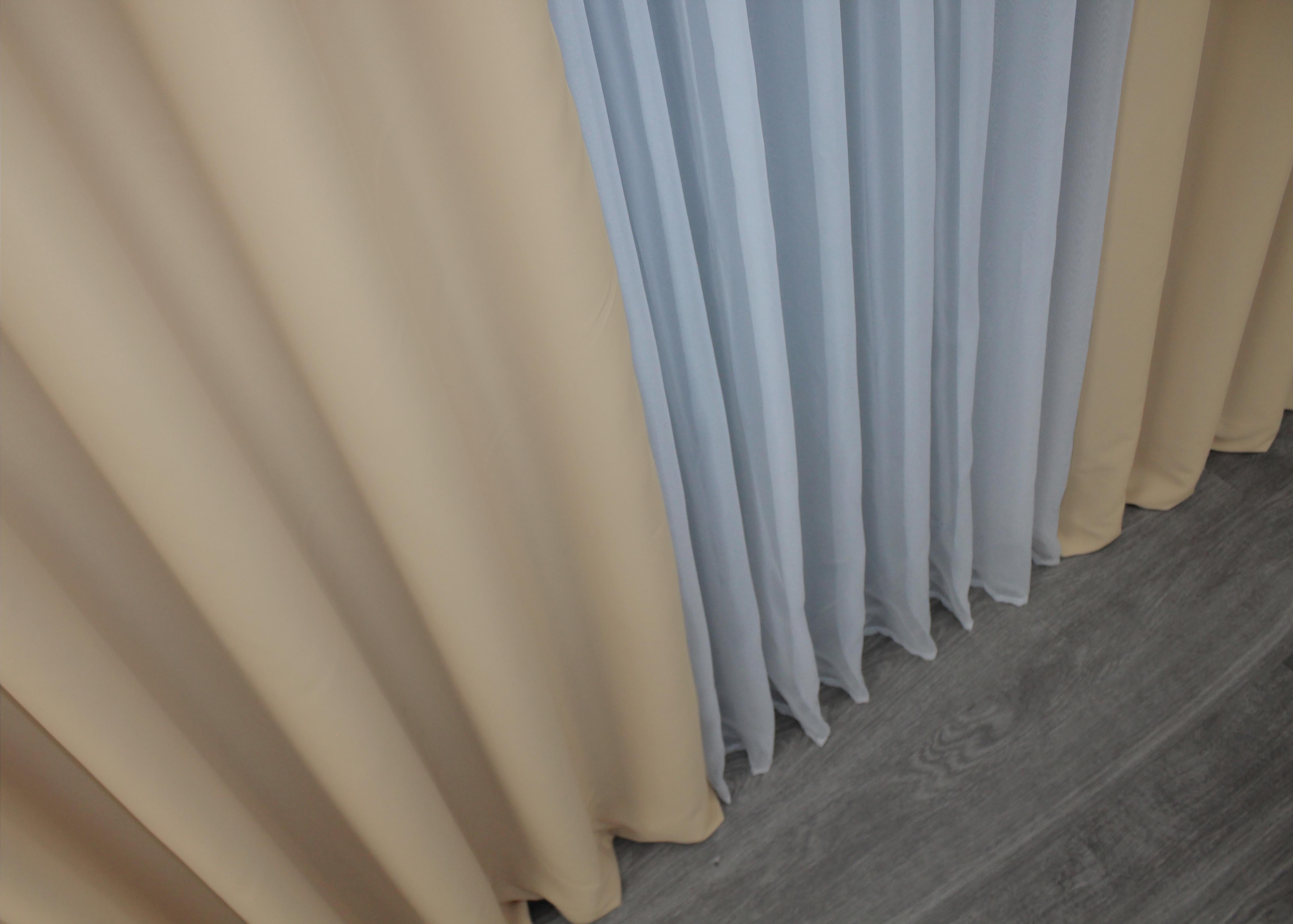 Комплект штор VR-Textil Midnight № 1232ш блэкаут 150х290 см 2 шт. Бежевый (33-0077) - фото 7 Комплект штор VR-Textil Midnight № 1232ш блэкаут 150х290 см 2 шт. Бежевый (33-0077) - фото 7