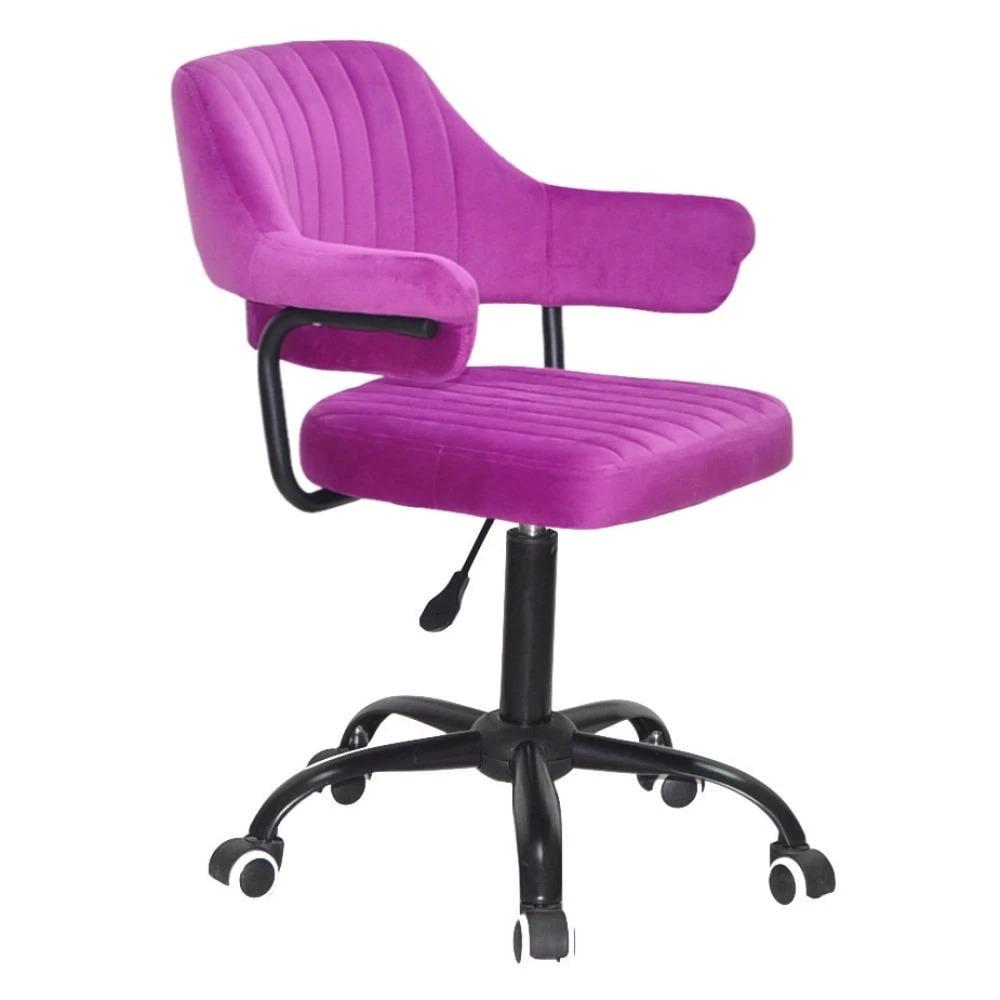 Стул BOTTLE OFFICE BLACK бархат Сиреневый (900509)