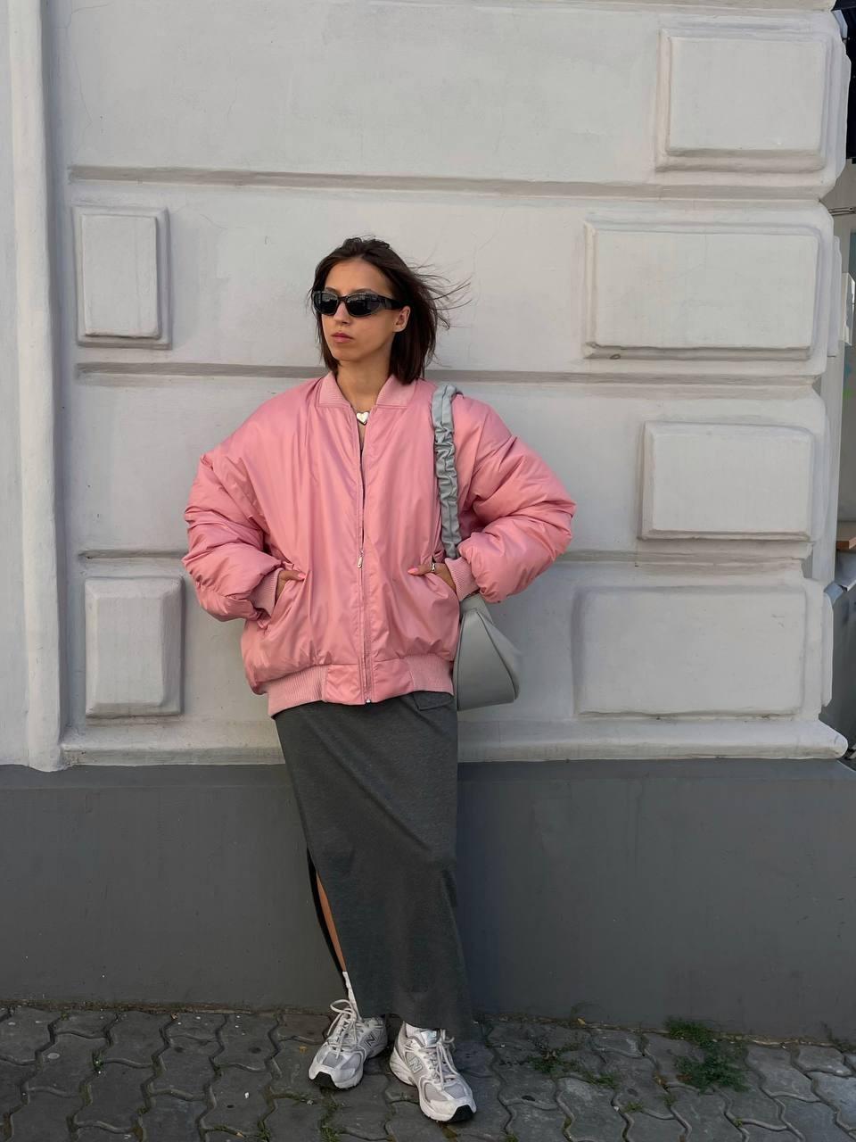 Бомбер зимній жіночий ZF Inspire 1650 L-XL Рожевий (1650-Р-L-XL) - фото 7 Бомбер зимній жіночий ZF Inspire 1650 L-XL Рожевий (1650-Р-L-XL) - фото 7