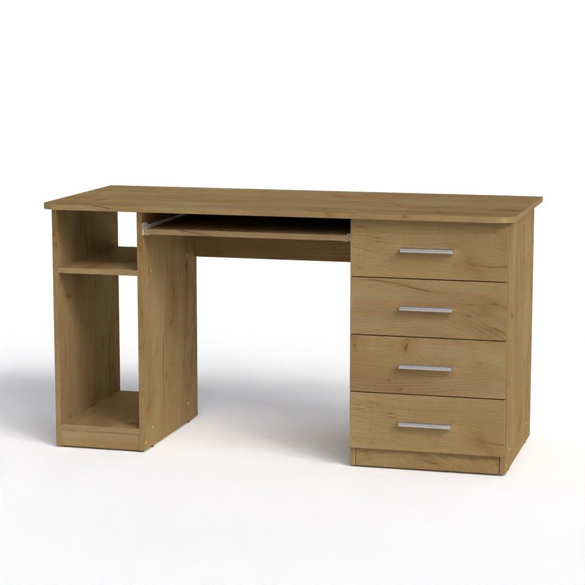 Стол компьютерный Компанит СКМ-11 140х60х73,6 см Дуб крафт золотой (26728833) - фото 1