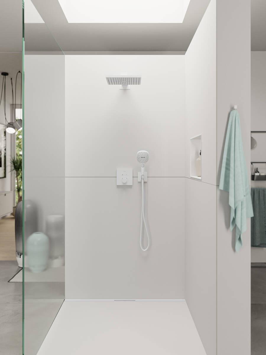 Душ верхній із кронштейном Hansgrohe Raindance E 26238700 300 мм Білий (77037) - фото 5