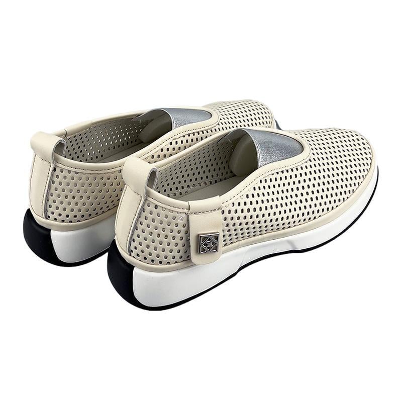 Мокасини жіночі перфорована шкіра 7061-6 p. 38 24,5 см Бежевий - фото 4 Мокасини жіночі перфорована шкіра 7061-6 p. 38 24,5 см Бежевий - фото 4