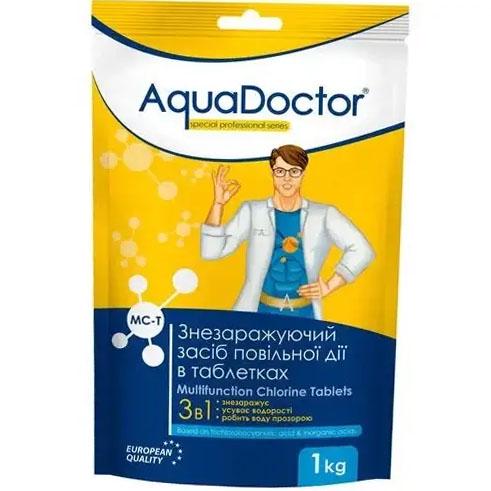 Хлор для бассейна AquaDoctor MC-T 3в1 1 кг в таблетках (8984875)