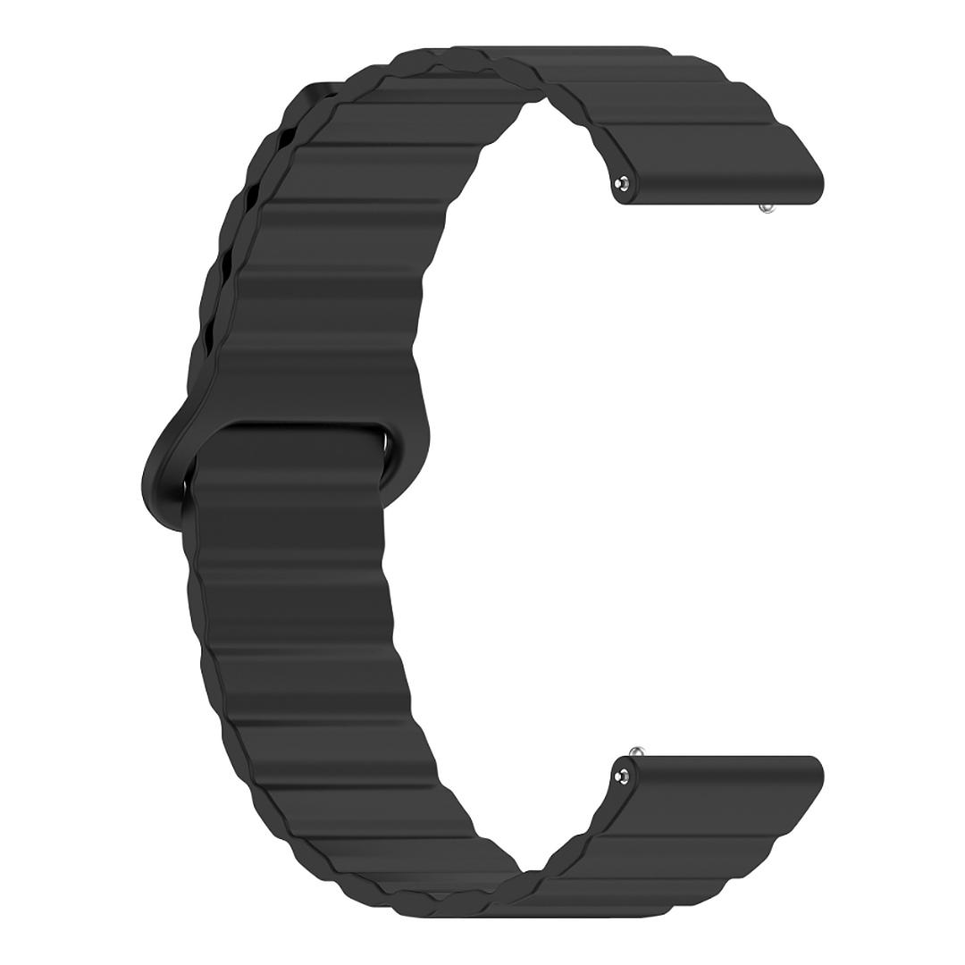 Ремешок силиконовый Magnetic Loop HMU Samsung Galaxy Watch 7 L310/L315 магнитный 20 мм Черный (ECR_8940)