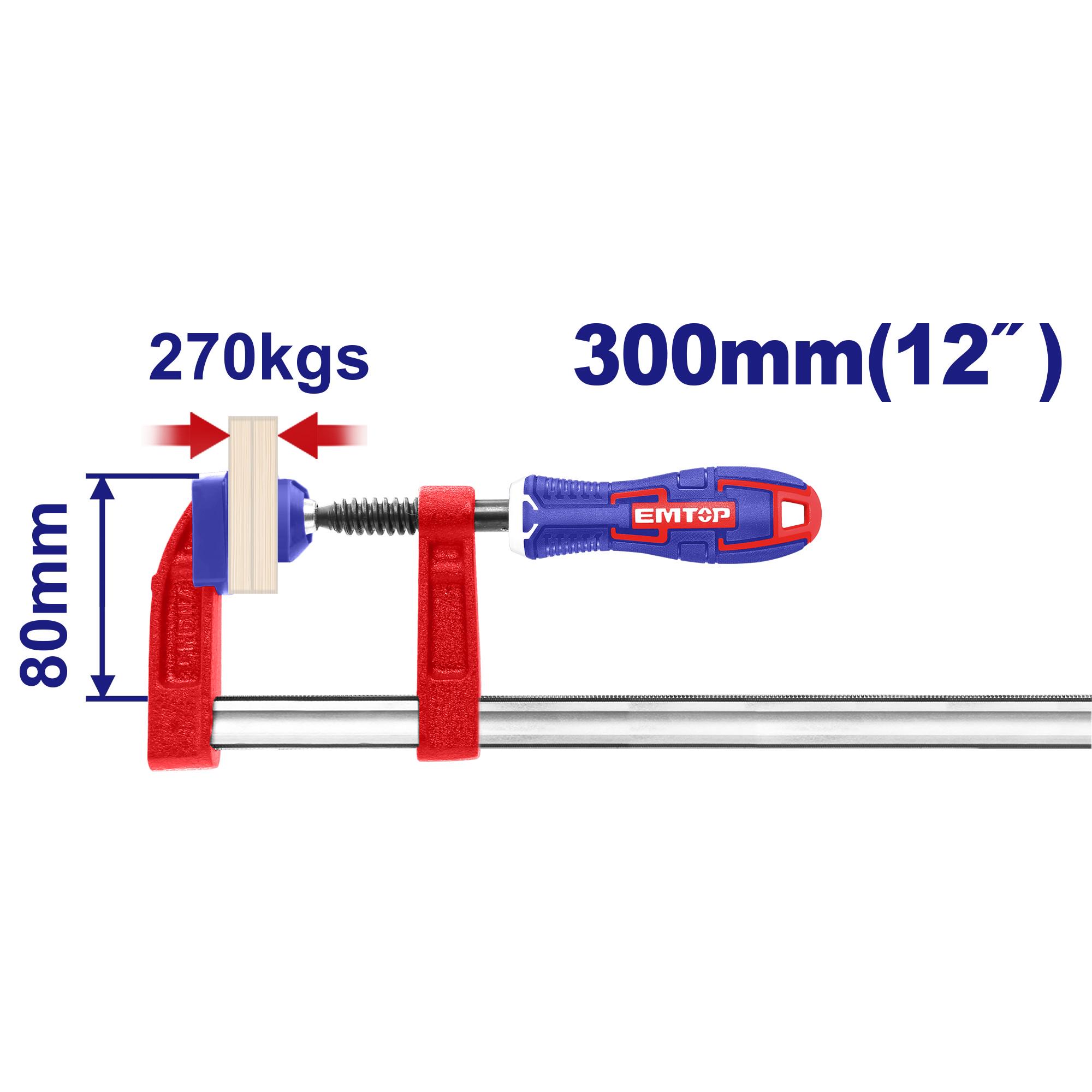 Струбцина столярная EMTOP ECLPF08101 - фото 2 Струбцина столярная EMTOP ECLPF08101 - фото 2