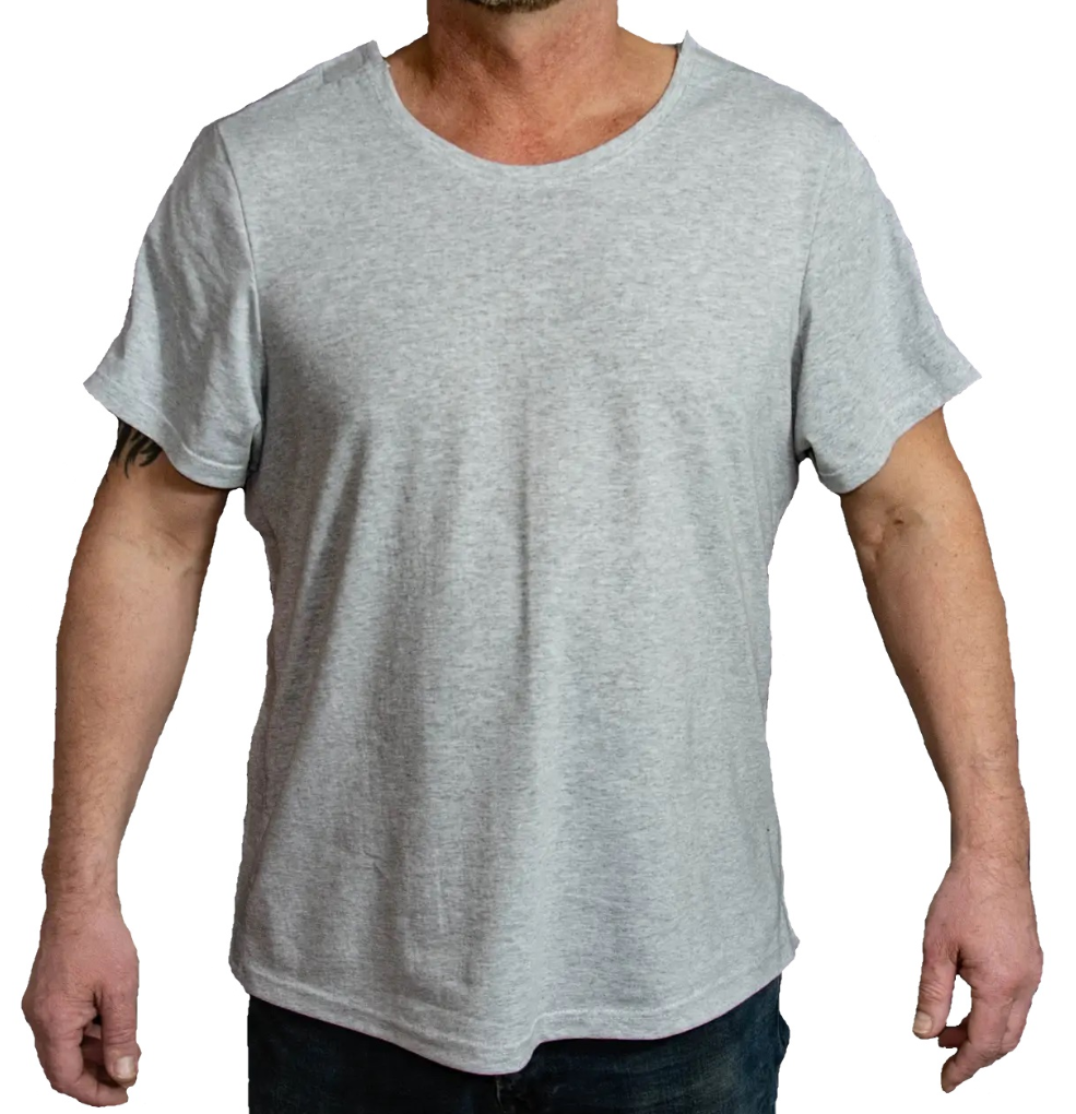 Футболка адаптивна чоловіча при травмуванні Kirasa KI427L 50 L Сірий меланж (27824) Футболка адаптивна чоловіча при травмуванні Kirasa KI427L 50 L Сірий меланж (27824)