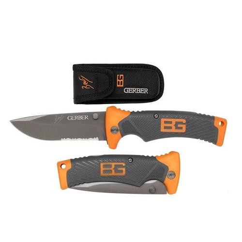 Нож туристический Gerber Bear Grylls Folding Sheath Knife складной 22 см с чехлом - фото 2