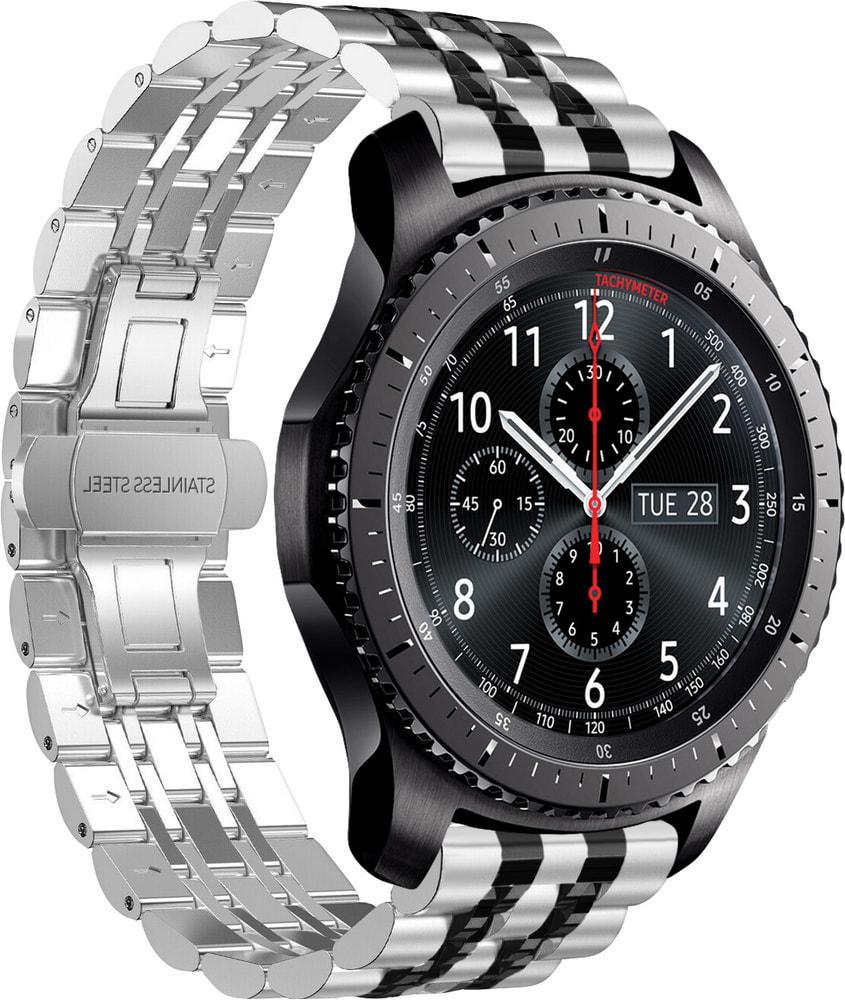 Браслет металлический Spinye Line для Samsung Gear S3 Silver Black (28969-69)