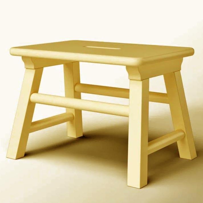 Табурет для ванной из дерева Самалико Лимонад (ТВН-010851)