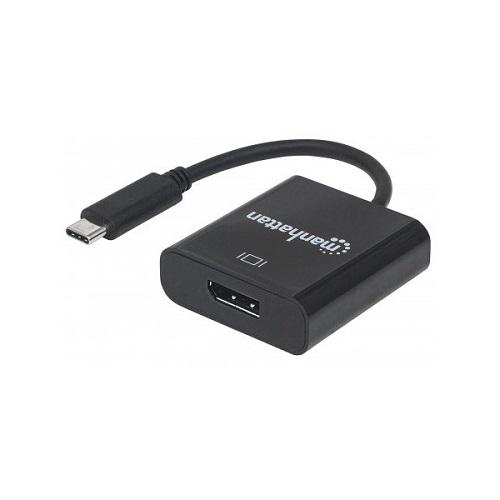 Перехідник Manhattan USB 3.1 Type-C/DisplayPort F 152020 Чорний (565421) - фото 2