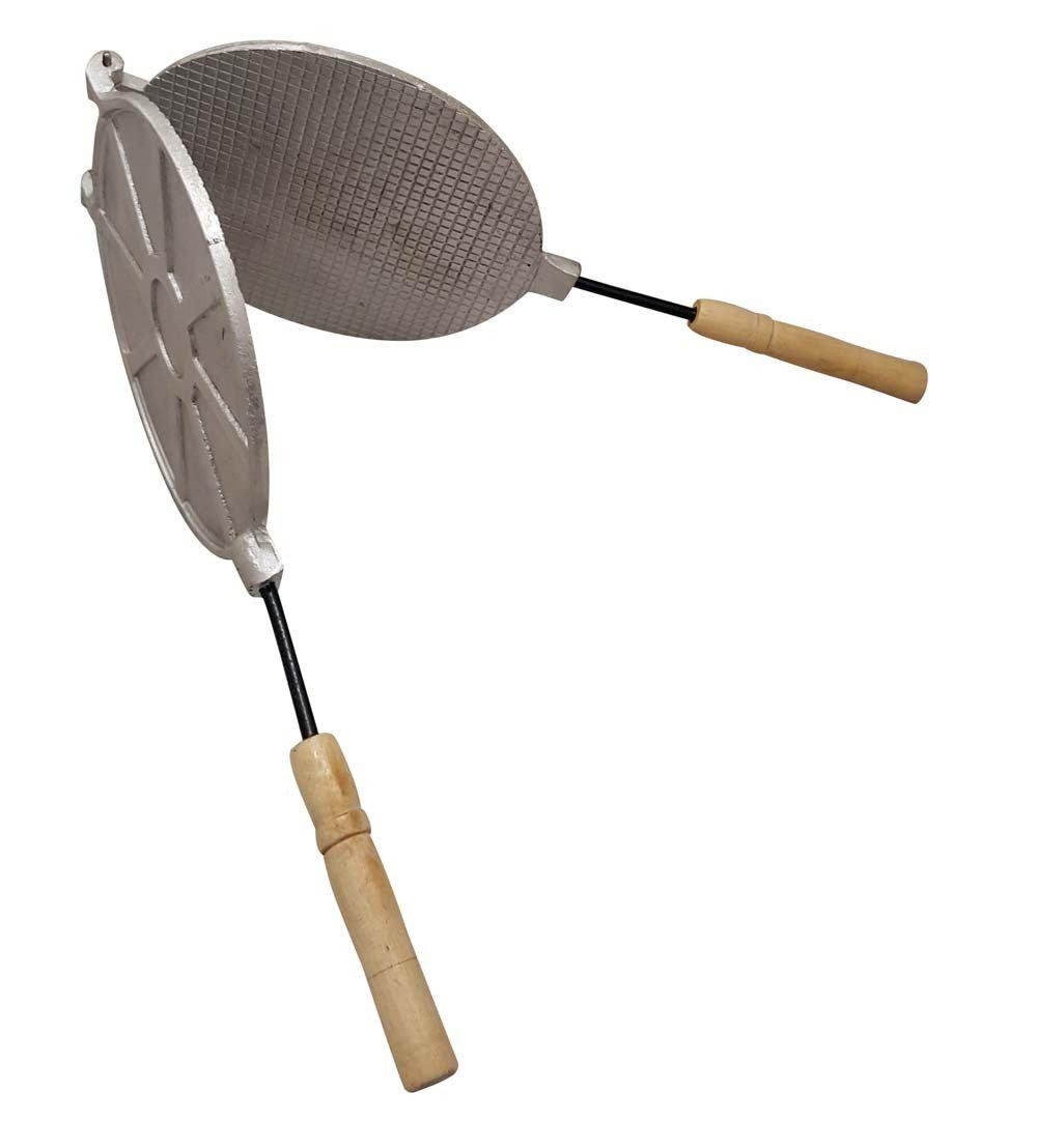 Форма для випікання коржів вафельних 220 мм з дерев'яними ручками (1498197) - фото 2 Форма для випікання коржів вафельних 220 мм з дерев'яними ручками (1498197) - фото 2