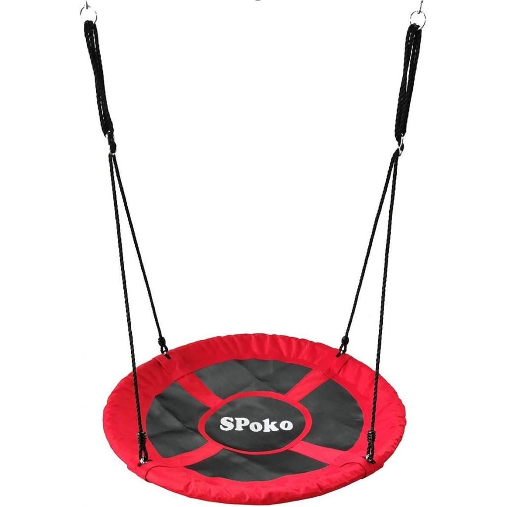 Гойдалка-гніздо кругла Spoko SP-001 100 см Червоний (4240094312)