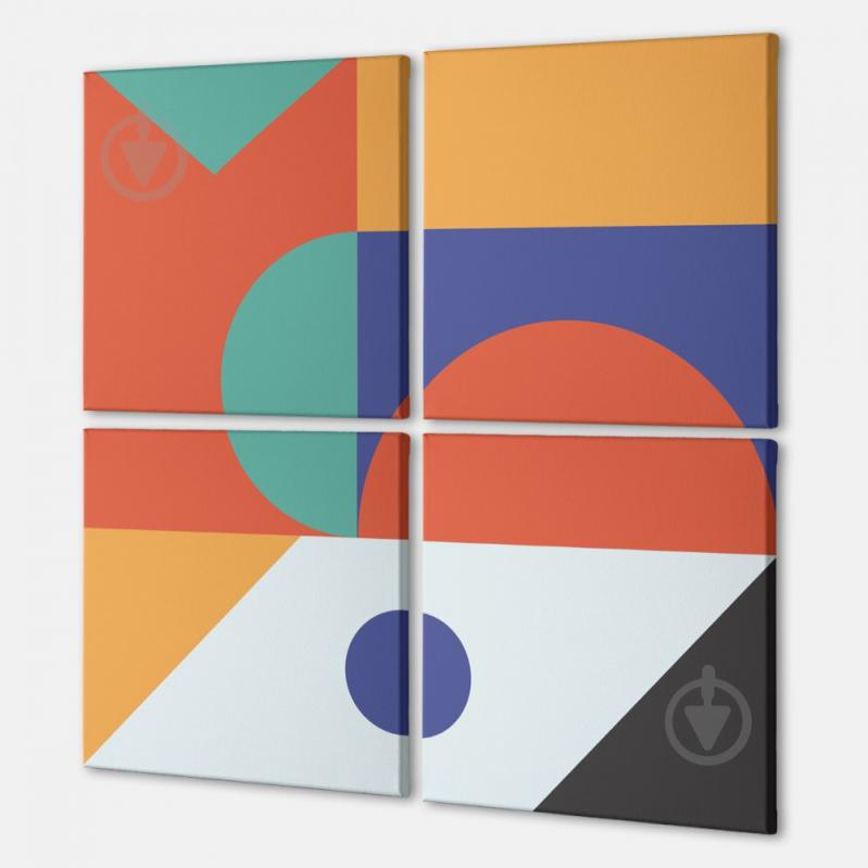 Модульная картина из четырех частей Радуга Malevich Store 153x153 см (MK423207)