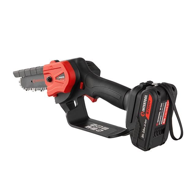 Пилка ланцюгова акумуляторна 20 В шина 10 см 4 м/с, літій-іон 2.0 Ач ЗП 2А - фото 3 Пилка ланцюгова акумуляторна 20 В шина 10 см 4 м/с, літій-іон 2.0 Ач ЗП 2А - фото 3