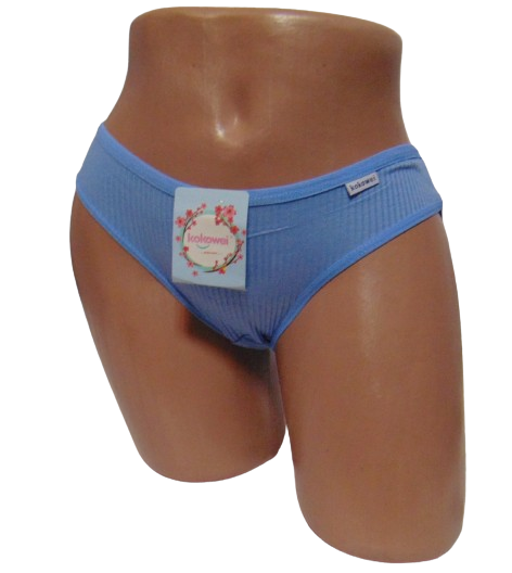 Трусы женские Kokowei 2343 в рубчик L Голубой (2059406707)