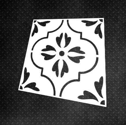 Трафарет многоразовый DFA Квадратный узор 49 для штукатурки и краски (K00049)