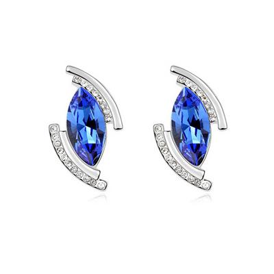 Серьги с кристаллами Сваровски Italina 9242 Синий